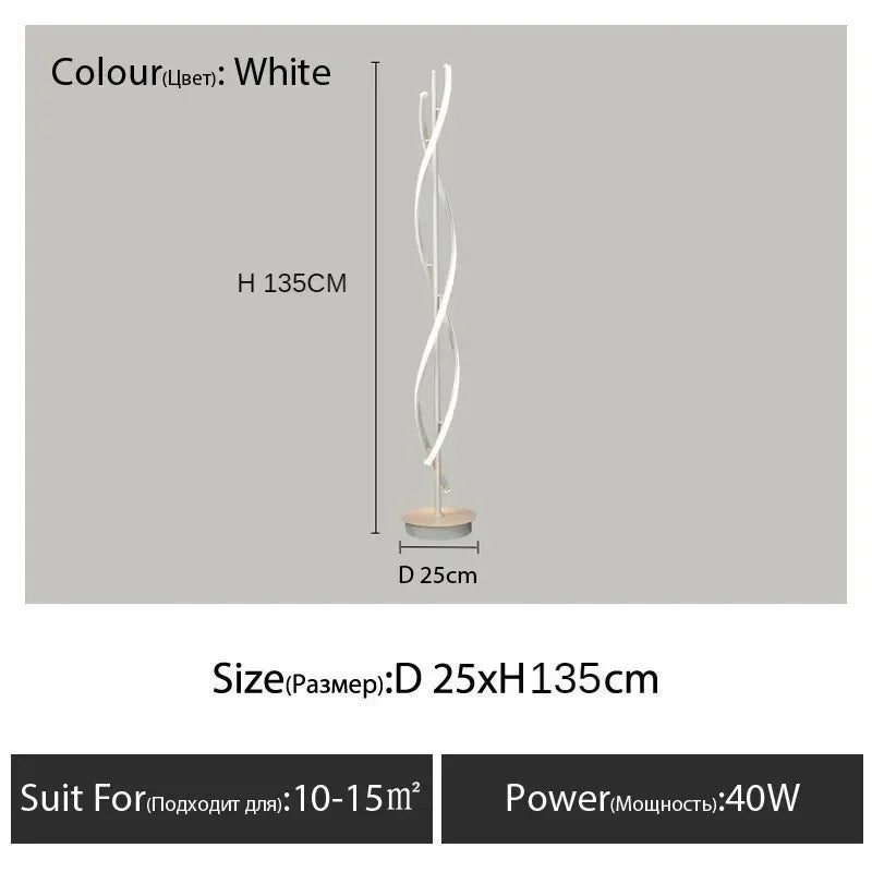 Elegant Nordic Curved Floor Lamp™