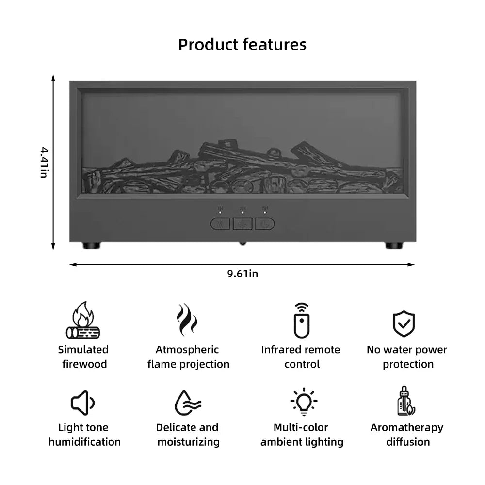 Cozy Glow Portable Fireplace Heater