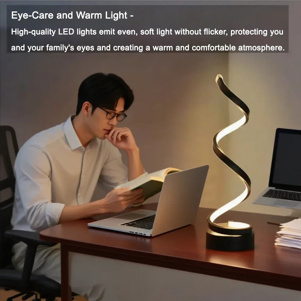 Elegant Spiral Dimmable Table Lamp™