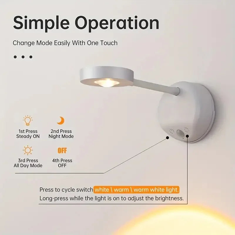 IllumiArt™ Wireless Motion-Sensing Wall Light™