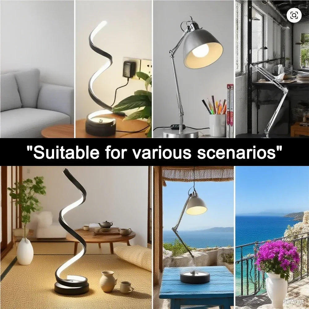 Elegant Spiral Dimmable Table Lamp™